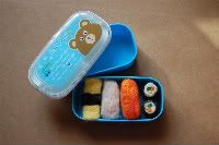RESERVED for  Chelle Sushi For Lunch Blue Bento Set