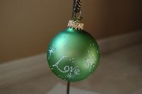 Free shipping  Handpainted Love Ornament