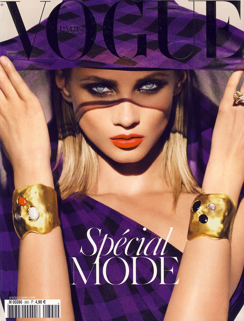 Vogue Paris September 2008 : Anna Selezneva By Mert Alas & Marcus