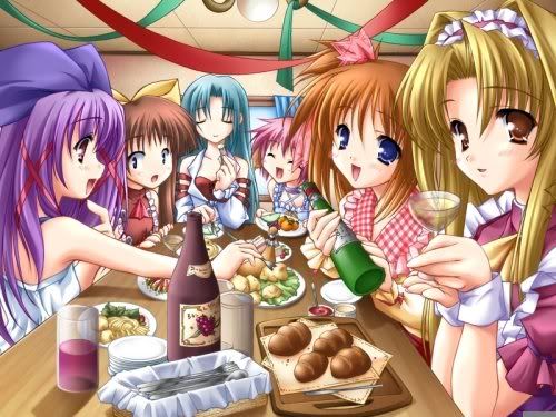 girlsfriendsparty.jpg Anime party girl image by hikari_miyako