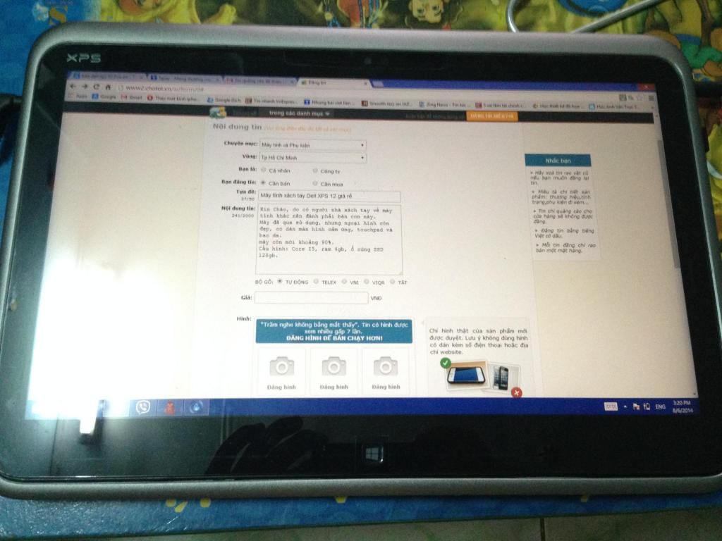 Bán laptop  dell xps 12 core i5 ram 4gb giá rẻ - 5