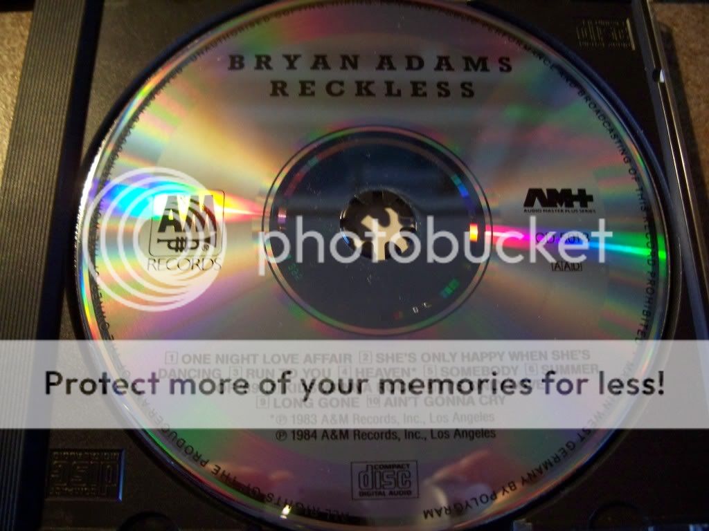 Reckless   Bryan Adams 1985 West German CD NRMT Rare 075021501324 