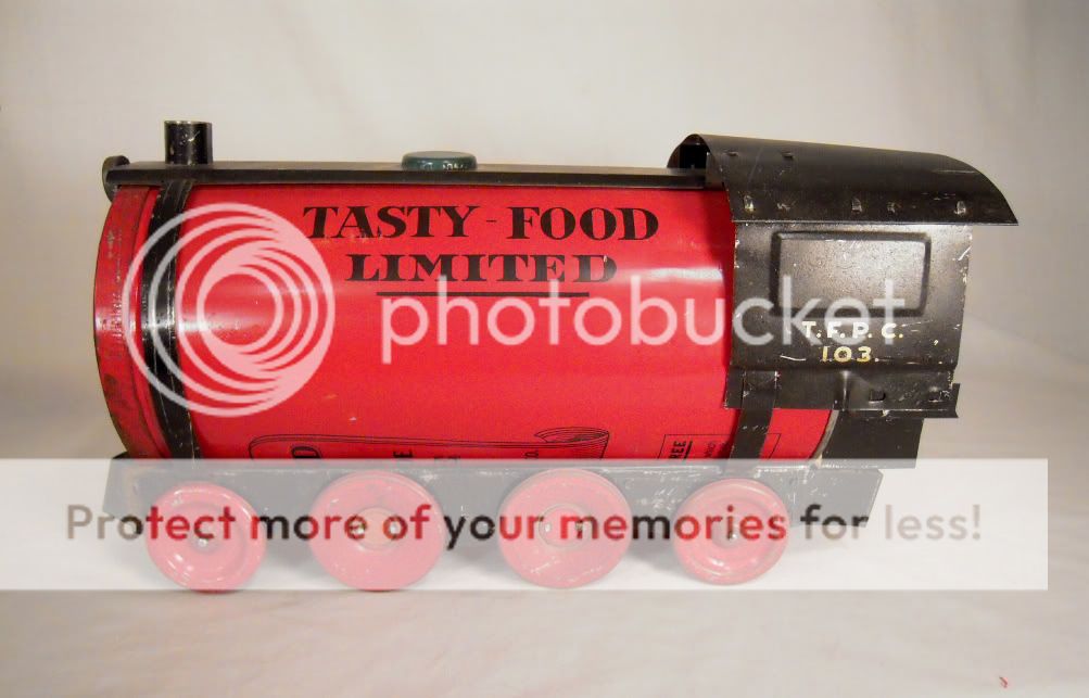 Tasty Food Limited Tin Coffee Can Train   1930s  