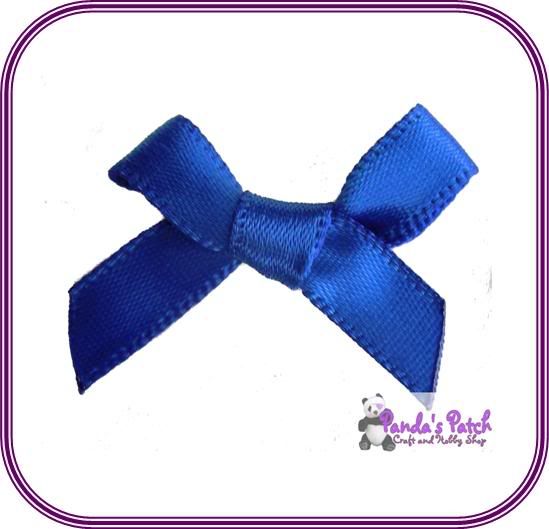 7mm Satin Ribbon Bows 30pk 50pk or 100pk 22 Colours  