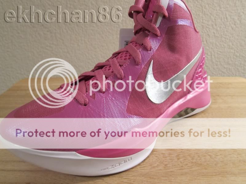   ZOOM AIR HYPERDUNK 2011 PINK sz 9 SAMPLE PE think pink kay yow  